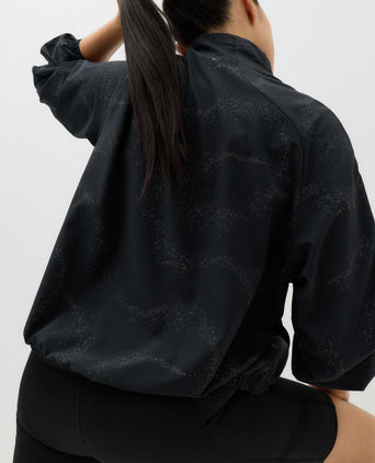 Stormwear Reflective Funnel Neck Running Jacket - Black Mix
