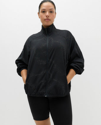 Stormwear Reflective Funnel Neck Running Jacket - Black Mix