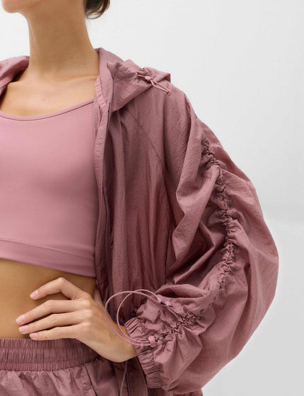 Goodmove Stormwear Shimmer Lightweight Hooded Jacket - Tea Roseimages6- The Sports Edit