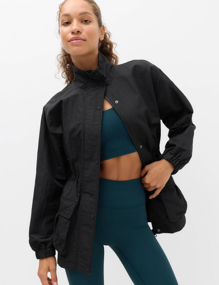 Goodmove Stormwear Textured Funnel Neck Utility Jacket - Blackimages4- The Sports Edit