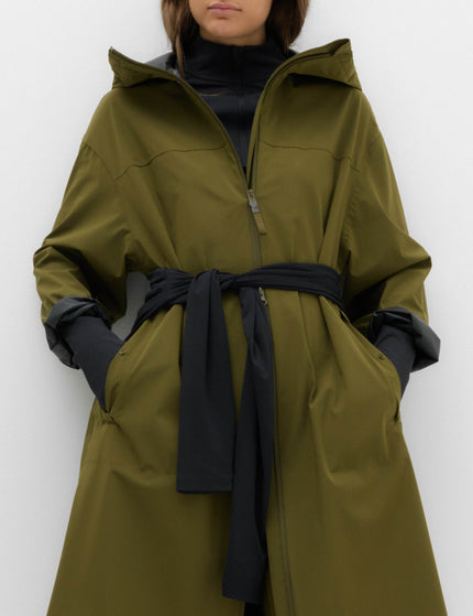 Goodmove Stormwear Ultra Waterproof Pleat Back Parka - Dark Khakiimages5- The Sports Edit