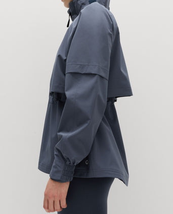 Waterproof Hooded Longline Jacket - Nightshade