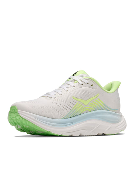 HOKA Clifton 11 Wide - Frost/Neon Yuzuimages3- The Sports Edit