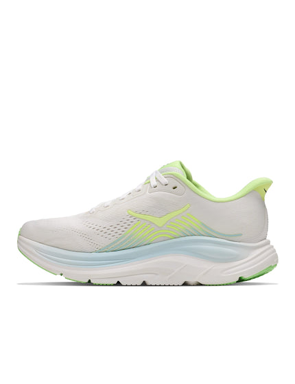 HOKA Clifton 11 Wide - Frost/Neon Yuzuimages4- The Sports Edit