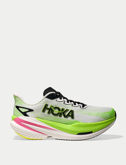 HOKA Mach X 3 - White/Neon Limeimages1- The Sports Edit