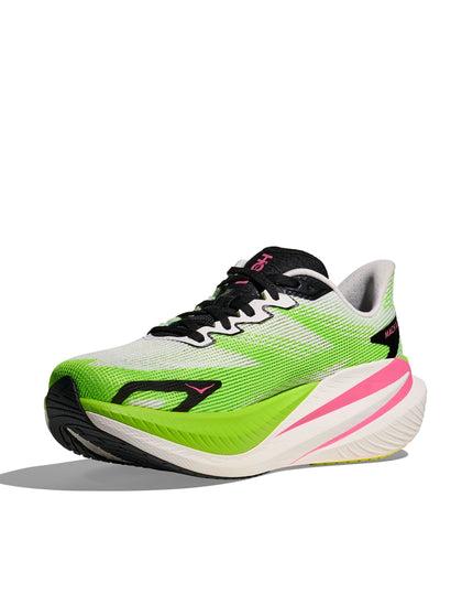 HOKA Mach X 3 - White/Neon Limeimages3- The Sports Edit