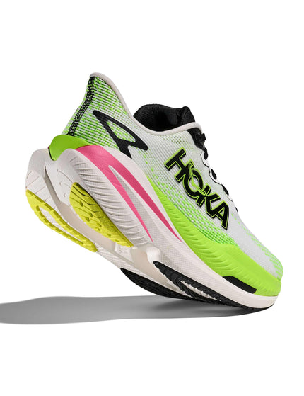 HOKA Mach X 3 - White/Neon Limeimages5- The Sports Edit
