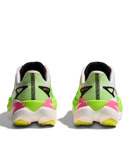 HOKA Mach X 3 - White/Neon Limeimages6- The Sports Edit