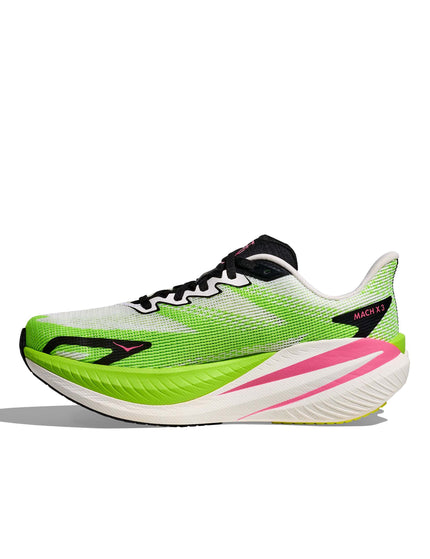 HOKA Mach X 3 - White/Neon Limeimages4- The Sports Edit