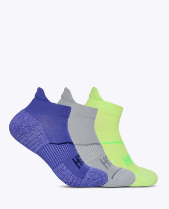 No-Show Run Sock 3-Pack - Celstl Blue/Minrl Blue/Neon Yuzu
