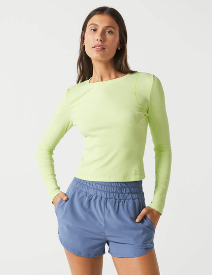 Faro Long Sleeve Tech Tee - Iced Lime