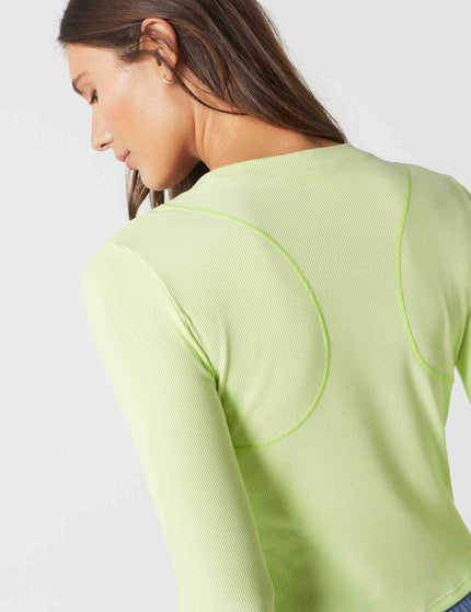 Lilybod Faro Long Sleeve Tech Tee - Iced Limeimages6- The Sports Edit