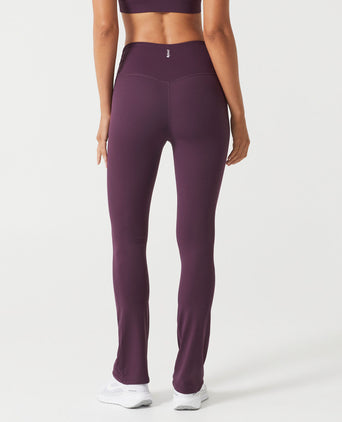 Harlow Cloud-Core Bootleg Legging - Ox Plum