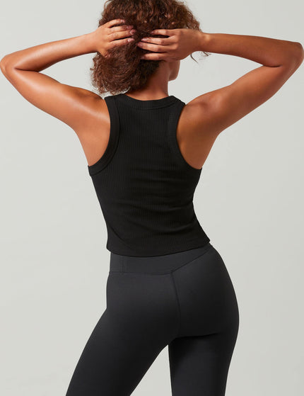 Lilybod Harmony Ribbed Tank - Blackimages2- The Sports Edit