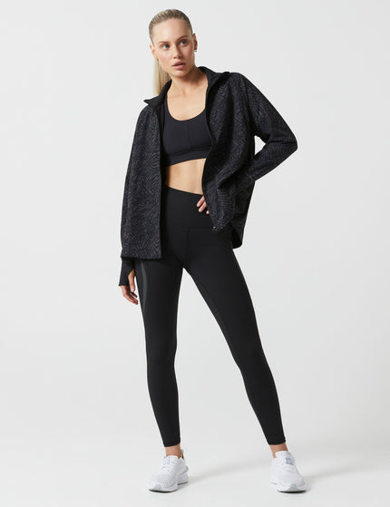 Lilybod Helena Running Jacket - Leopard Print Blackimages7- The Sports Edit
