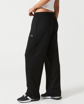 Kyoto Wide Leg Jogger - Black