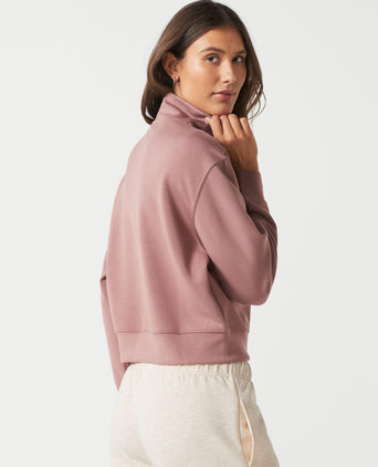 Oxford Zip Sweat - Clay