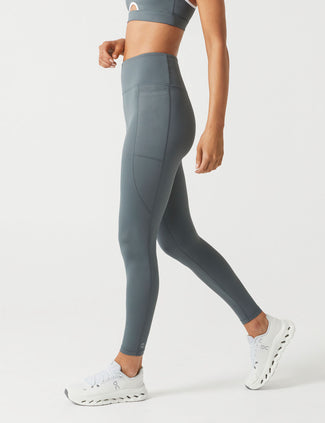 Zoe Air-Core Full Length Legging - Steel Teal