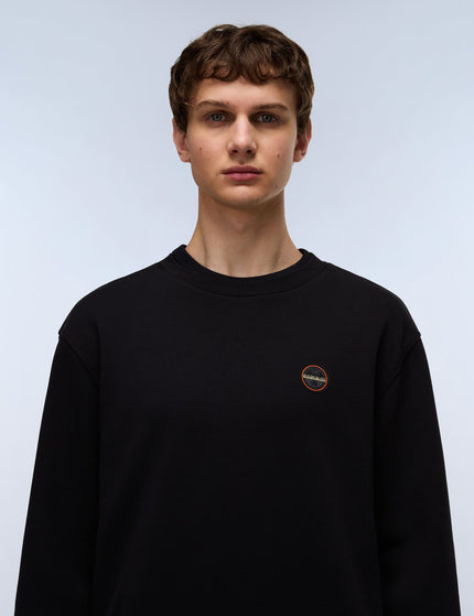 Napapijri Badge French Terry Sweatshirt - Blackimages3- The Sports Edit