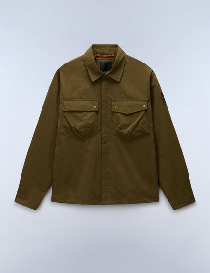 Napapijri Leoras Overshirt - Dark Oliveimages6- The Sports Edit