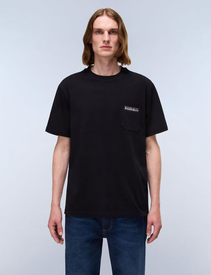 Napapijri Fanes Jersey Short Sleeve T-Shirt - Blackimages1- The Sports Edit