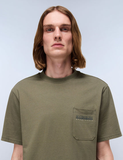 Napapijri Fanes Jersey Short Sleeve T-Shirt - Green Tea Leafimages3- The Sports Edit