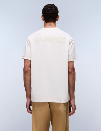 Napapijri Umbra Short Sleeve T-Shirt - White Whisperimages2- The Sports Edit