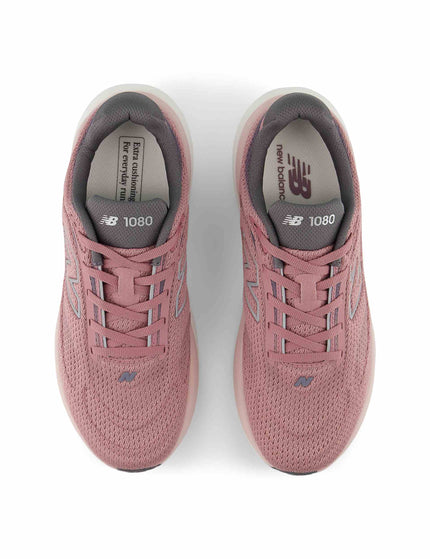 New Balance 1080v15 Shoes - Rosewood/Silver Metallic/Neptune Greyimages4- The Sports Edit
