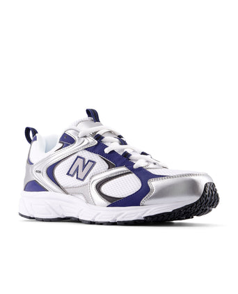408 Shoes - White/Silver Metallic/Blue Oyster