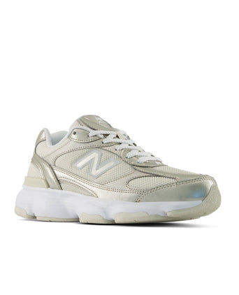 603 Shoes - Linen/Light Gold Metallic