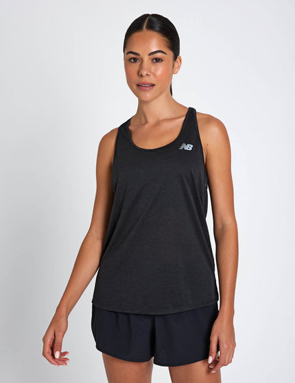 New Balance Athletics Tank - Black Heatherimages1- The Sports Edit