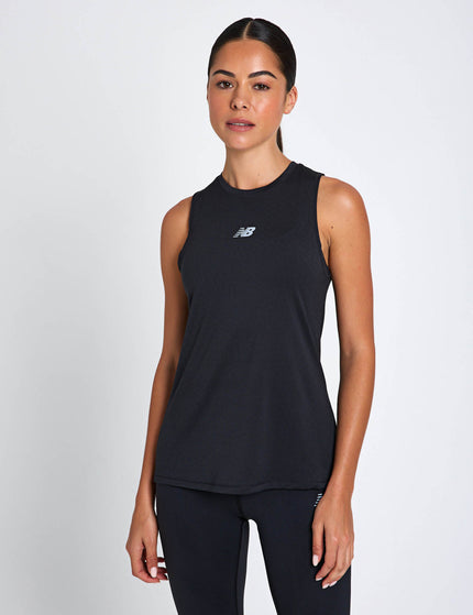 New Balance Jacquard Slim Tank - Blackimages1- The Sports Edit