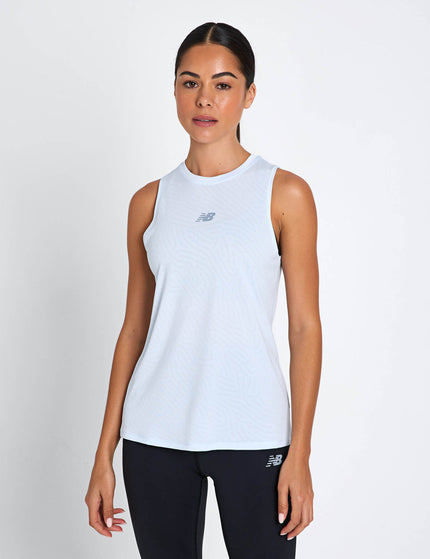 New Balance Jacquard Slim Tank - Ice Blueimages1- The Sports Edit