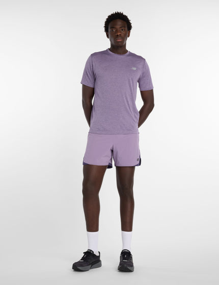 New Balance Athletics T-Shirt - Candied Violet Heather / Slate Greyimages6- The Sports Edit