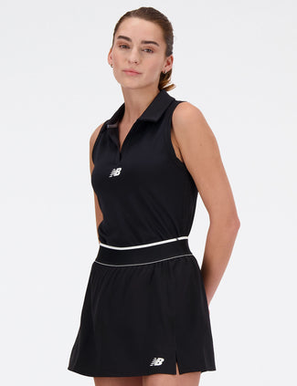 Collared Tournament Tank - Black
