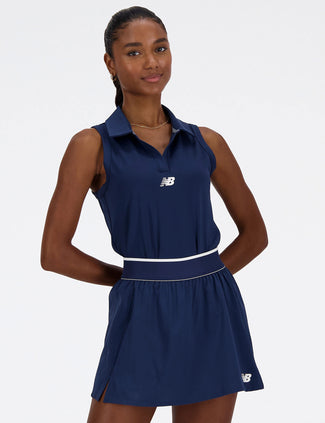 Collared Tournament Tank - NB Navy