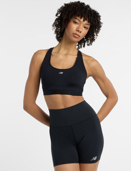 New Balance NB Essential Run High Support Sports Bra - Blackimages1- The Sports Edit