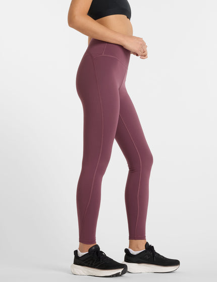 New Balance NB Sleek High Waisted Legging 27" - Faded Plumimages3- The Sports Edit
