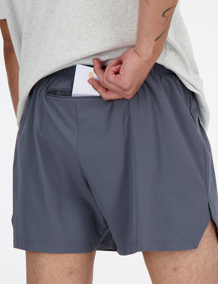 New Balance Rc Short 5" - Graphite Gtimages3- The Sports Edit