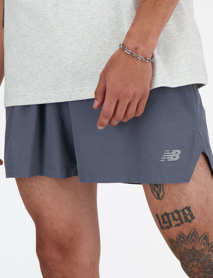 New Balance Rc Short 5" - Graphite Gtimages2- The Sports Edit