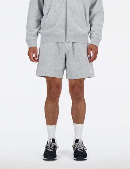 New Balance Sport Essentials Fleece Short 7" - Athletic Grey Agimages1- The Sports Edit