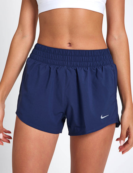 Nike One Dri-FIT 3" Brief-Lined Shorts - Midnight Navy/Reflective Silverimages3- The Sports Edit