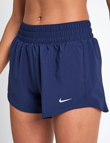 Nike One Dri-FIT 3" Brief-Lined Shorts - Midnight Navy/Reflective Silverimages1- The Sports Edit
