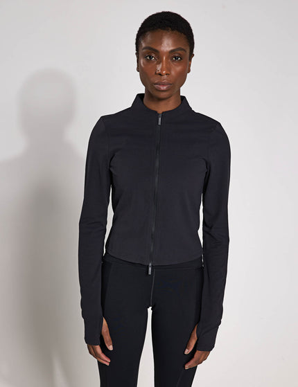 Nike Zenvy Full-Zip Long-Sleeve Top - Black/Cool Greyimages1- The Sports Edit