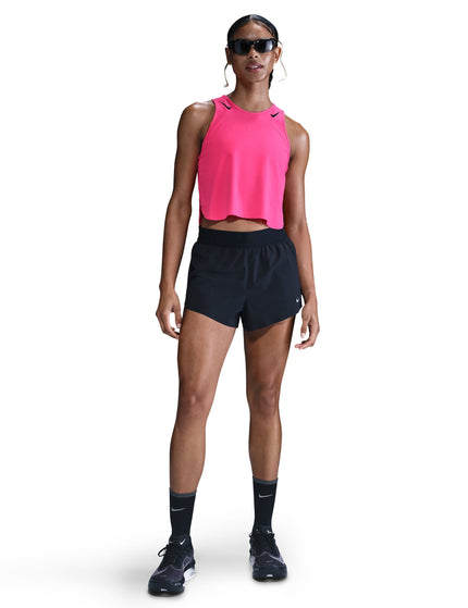 Nike AeroSwift Dri-FIT ADV Running Tank Top - Hyper Pink/Blackimages4- The Sports Edit