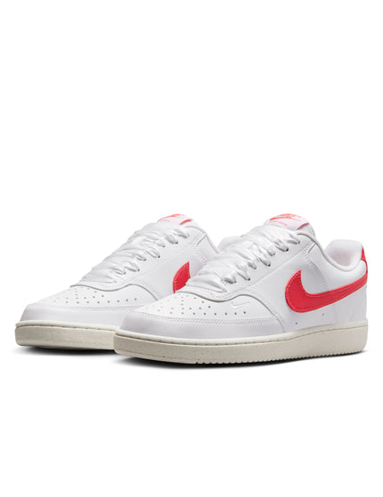 Nike Court Vision Low Next Nature Shoes - White/Magic Ember/Sailimages2- The Sports Edit