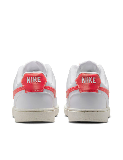 Nike Court Vision Low Next Nature Shoes - White/Magic Ember/Sailimages3- The Sports Edit