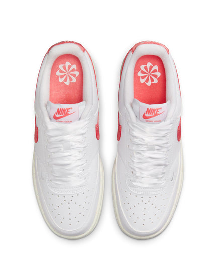 Nike Court Vision Low Next Nature Shoes - White/Magic Ember/Sailimages4- The Sports Edit