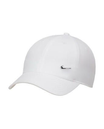 Dri-FIT Club Unstructured Metal Swoosh Cap - White/Metallic Silver