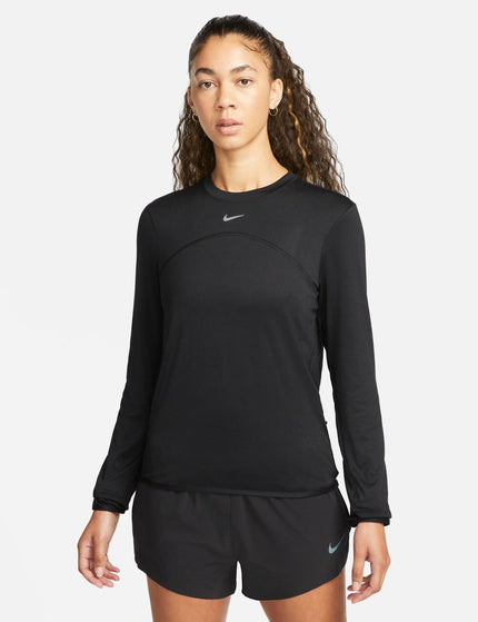 Nike Dri-FIT Swift Element UV Crew Neck Top - Black/Reflective Silverimages1- The Sports Edit